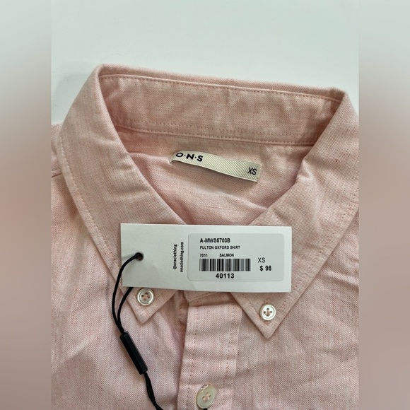 O.N.S. ONS Fulton Oxford Button Up Long Sleeve Shirts Size XS Lot of 2 New - Picture 2 of 9